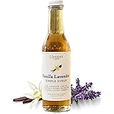 Lavender Lane Lavender Vanilla Simple Syrup, 9 oz - USA Farm Exraction, For Tea, Coffee, Cocktails, Mocktails, Cooking