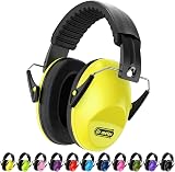 Dr.meter Kids Ear Defenders SNR 27.4dB Adjustable Headband Yellow