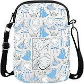 XYANFA Fairy Princess Inspired Crossbody Bag Tale Movie Fans Gift Princess Vacation Travel Bag Sling Shoulder Bag