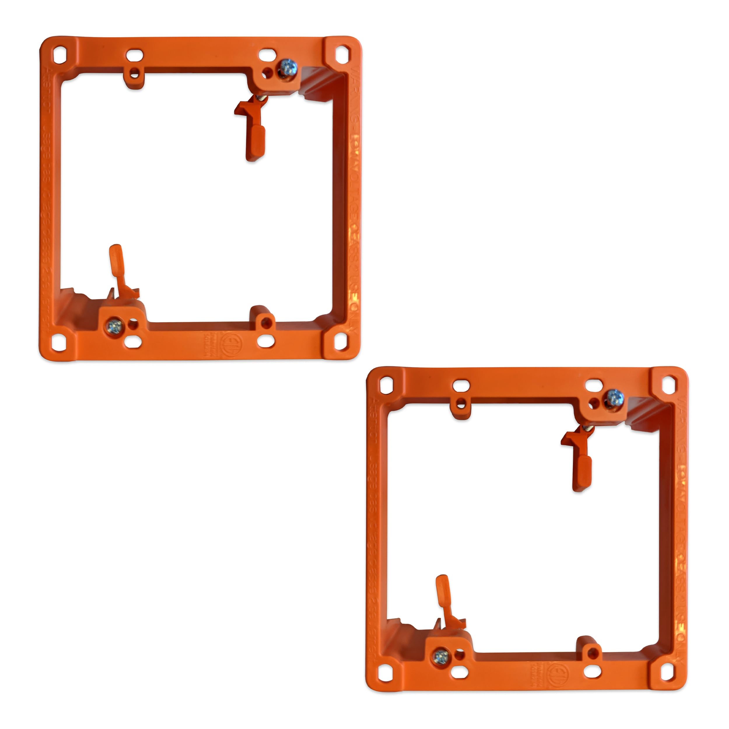 Photo 1 of BWP Low Voltage Mounting Bracket 2 Gang, 2 Pack for Dual Gang Wall Plate, Telephone Wires, Network Cables, HDMI, Coaxial, Speaker Cables - Low Voltage Box Cable Wall Plate Bracket, Mud Ring