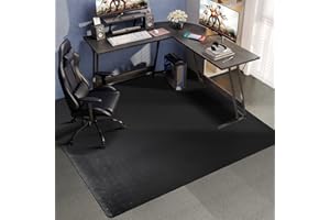 FURKIT Office Chair Mat for Carpet, 46"x 60" Anti-Slip Waterproof Floor Protector Desk Chair Mat for Rolling Chairs, Heavy Duty Non-Toxic Computer Chair Mat, Easy Glide Floor Mat for Work, Home, Gaming