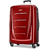Samsonite Winfield 2 Hardside Expandable Luggage with Spinner Wheels, Burgundy, Checked-Large 28-Inch