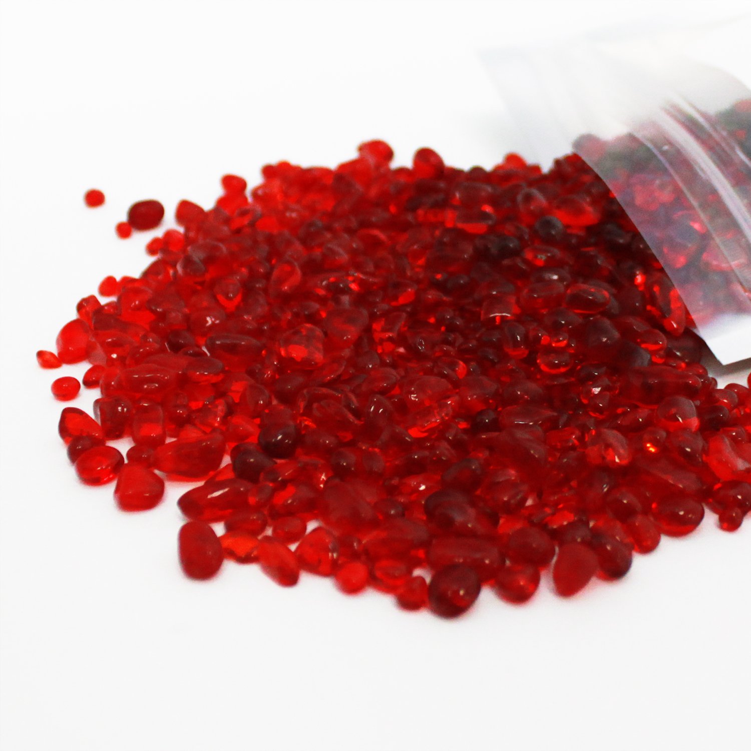 Nature Aquarium Polished Glass Gravel Red Glass Gravel 8