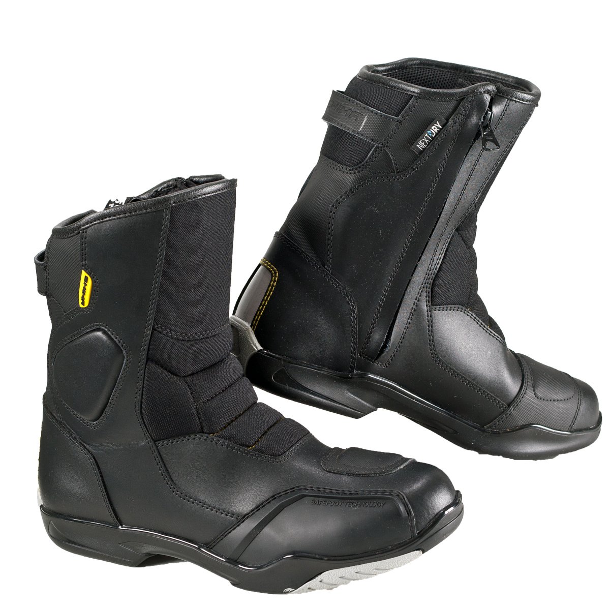 Shima SX5 Men, Short Classic Road Sports Leather Protective Motorcycle Boots (46