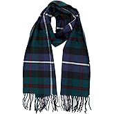 Achillea Scottish Tartan Plaid Scarf - Warm Cashmere Feel Winter Scarf, Scarves for Holiday, Christmas & Daily Wear