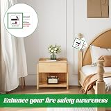 Qianeffort 20 PCS Fire Safety Labels for Furniture 9x9 cm Green view 4