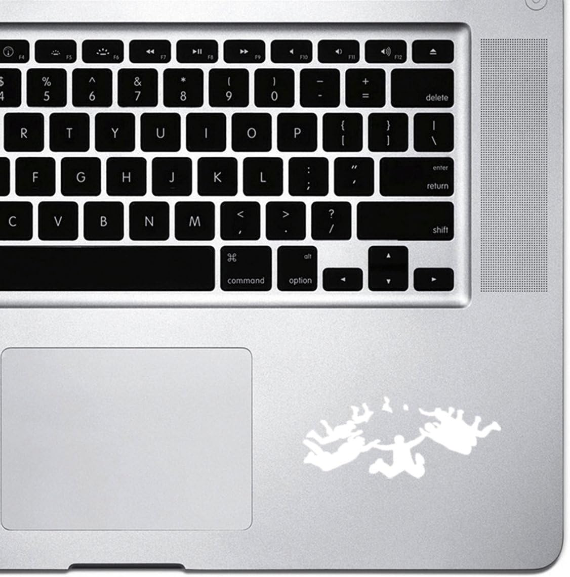 StickAny Palm Series Skydiving Sticker for Macbook Pro, Chromebook, and Laptops (White)