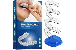 YIVIFENLI Mouth Guard for Grinding Teeth at Night & Clenching Teeth 2 Size - Upgraded Safety EVA Material Night Guards for Adults & Teens, Reusable Anti-Grinding Dental Guard for Bruxism Protection