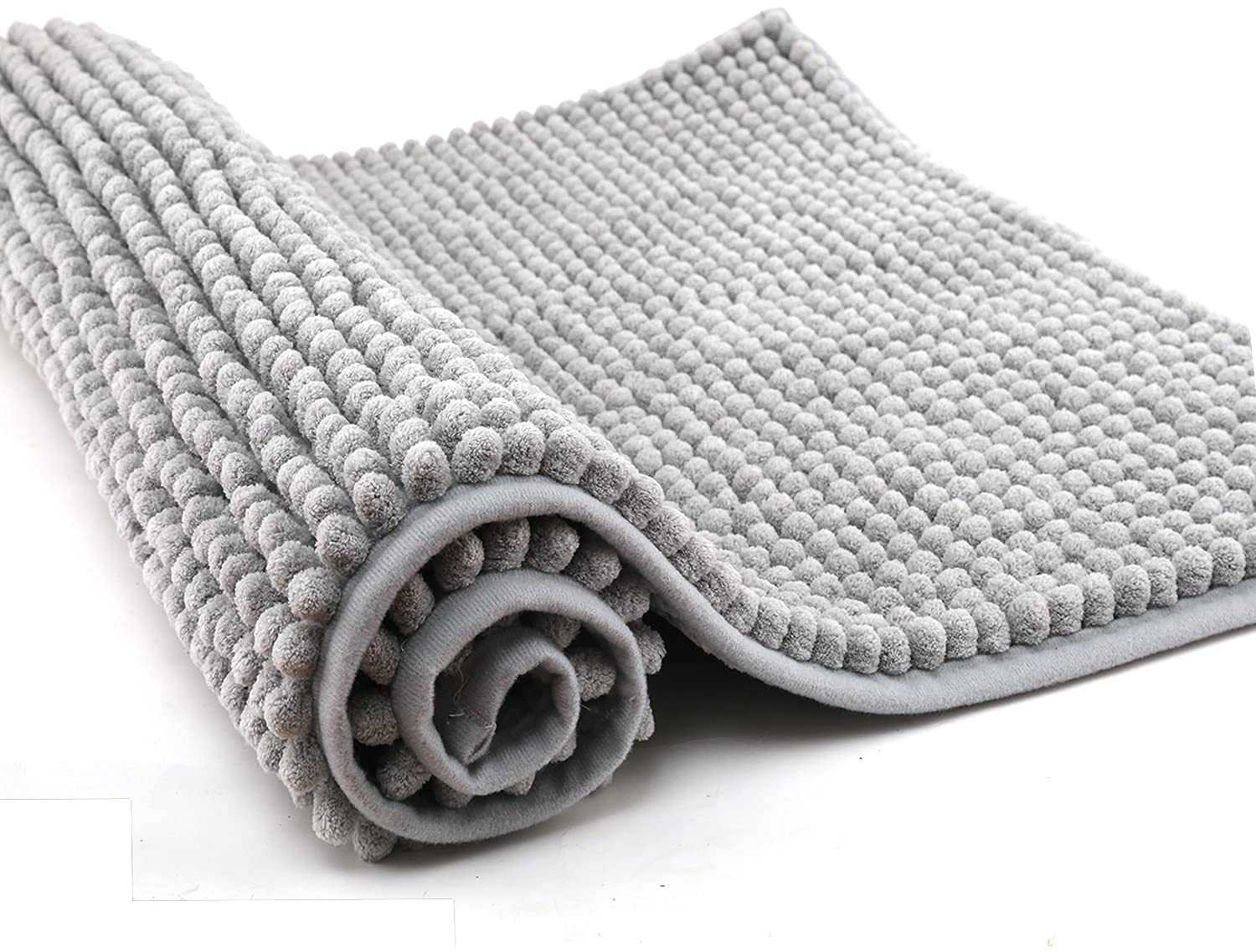 Pincy Chenille Non-slip Bath Mat - 40 x 60 cm Shaggy Microfiber Bathroom Mat - Fast Water Absorbent, Machine-washable Durable Floor Rug, Perfect for Tub, Bathroom, Room