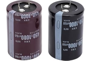 Aluminum Electrolytic Capacitor 450V 1000uF 35x50mm for TV Radio Audio Equipment Repair Replacement 2 Pack High Quality Power