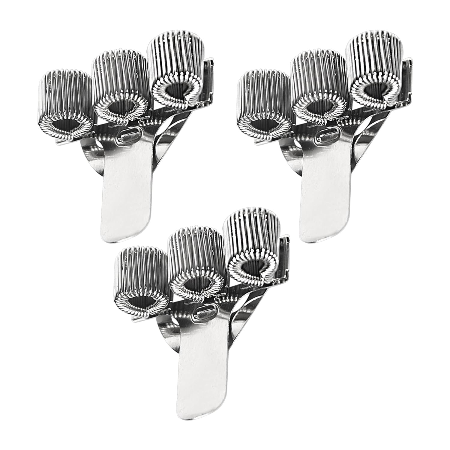 OAAO 3 PCS Metal Pen Holder with 3 Clips, Pocket Clip, Pen Holder Pocket Clip, Pen Holder, Nurse Desk Organization Accessory, Suitable for Office Organization