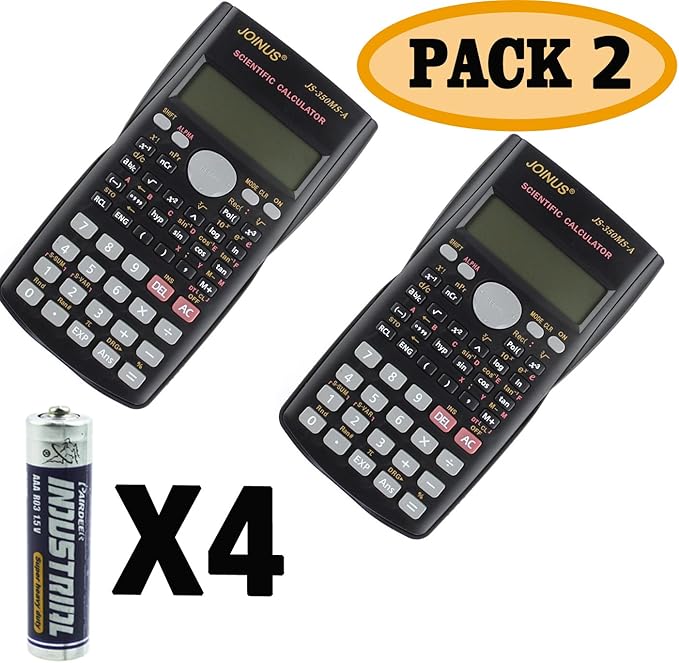 Jso 0001 Scientific Calculator, 2Pack Office Products