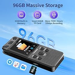 96GB Digital Voice Recorder with Playback - 110