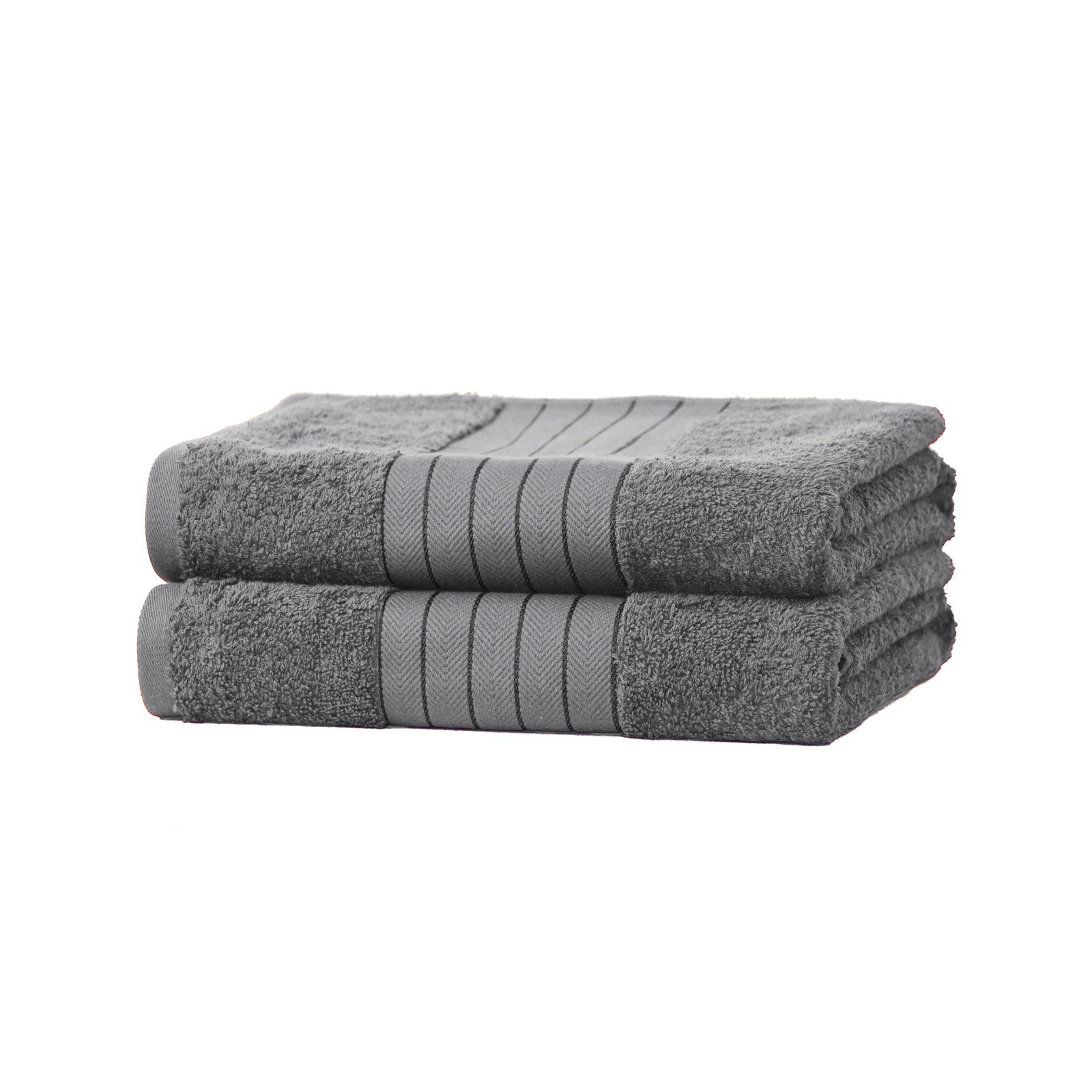 Dreamscene Luxury 100% Cotton 2 x Jumbo Bath Sheets Extra Large Towels Bale Absorbent - Grey