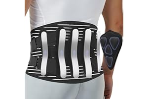 DOKIBI Back Brace for Lower Back Pain Relief with Bionic Support System,Lumbar Support Belt for Men Women,Breathable Mesh with 3D Lumbar Pad for Herniated Disc, Sciatica, Scoliosis(S)
