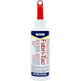 Beacon Fabri-Tac Premium Fabric Adhesive, 4 oz | Quick-Drying &bull; Crystal Clear &bull; Permanent &bull; Flexible &bull; Won&rsquo;t Soak Through or Stain