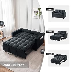 Eifizek 3-in-1 Convertible Sleeper Sofa Bed, Modern