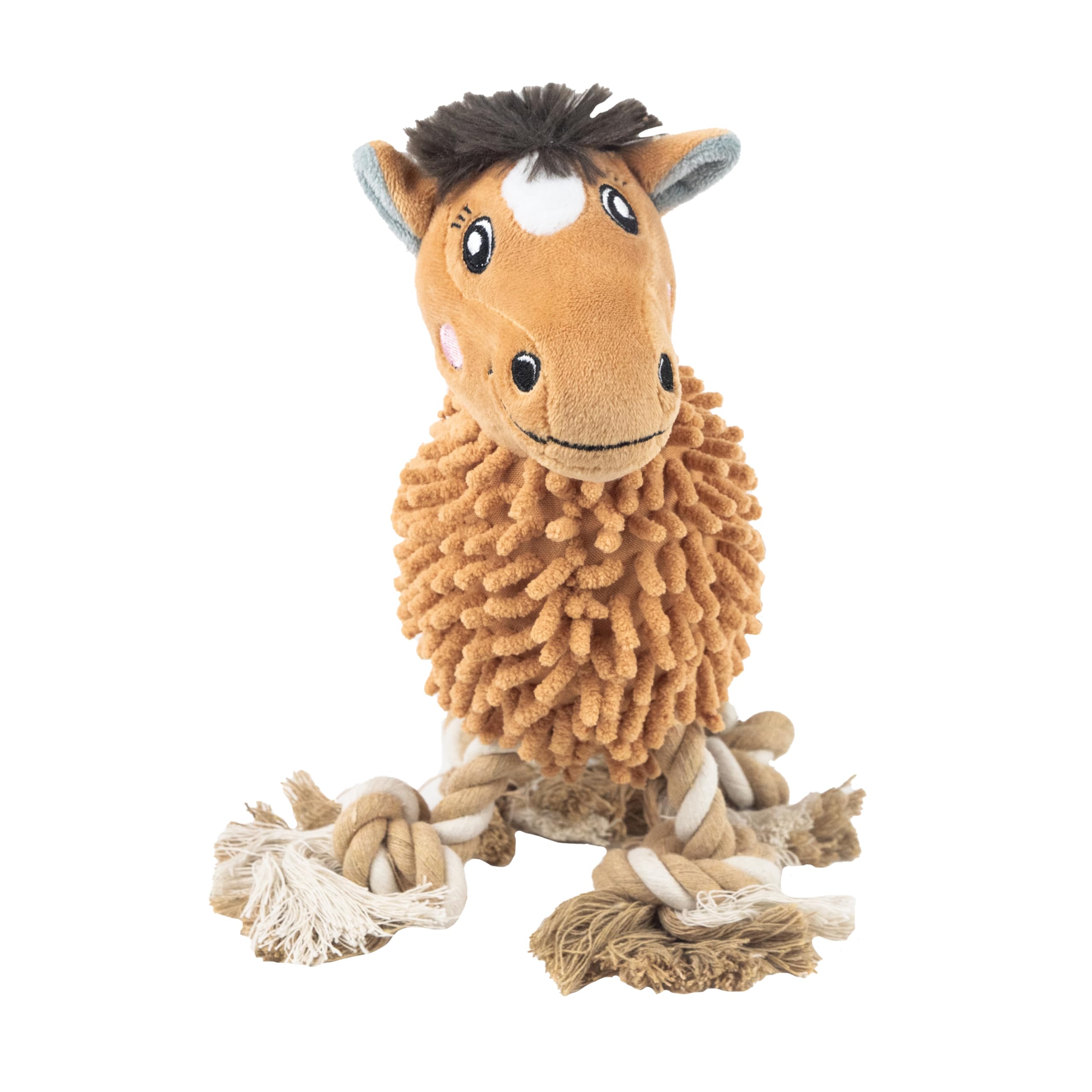 Webbox Peanut the Pony Cuddle Noodle Dog Toy - Plush, Squeaky & Super Soft
