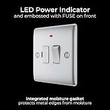 British General BG Nexus Metal Switched Fused Connection Unit 13A LED view 5