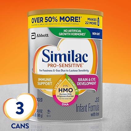 Amazon Com Similac Pro Sensitive Non Gmo Infant Formula With Iron