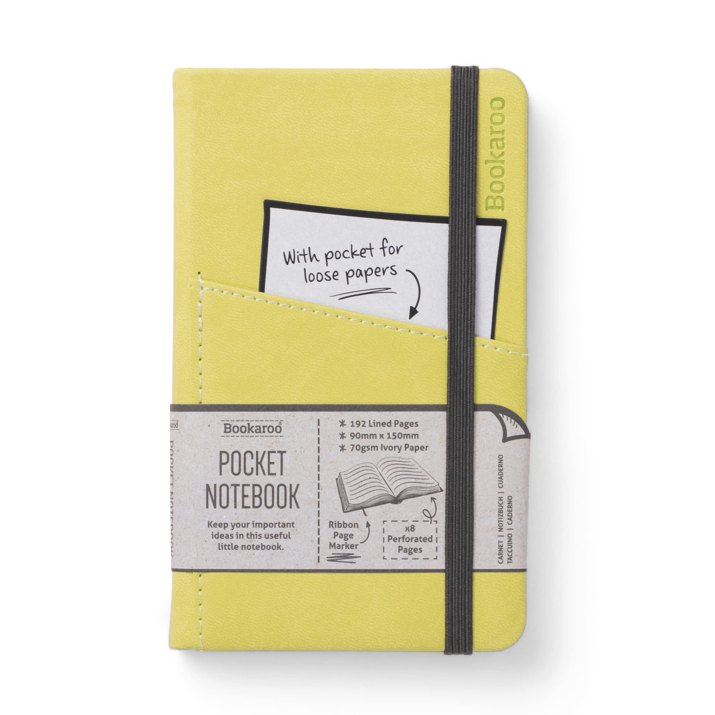 IF Bookaroo A6 'Pocket' Notebook - Lime