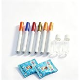 6-Pack All-Aluminum Mini Cigarette Bubble Blowers &ndash; 4 Vibrant Solid Colors &amp; 2 Realistic Cork-Tip Print Styles, Pocket-Sized Stress Relief Novelty Toy Set for Adults, Durable Gag Gift &amp; Party Favor