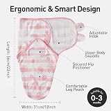 GLLQUEN BABY Baby Swaddle Wraps 0-3 Months Organic Cotton 3 Pack Flower view 6
