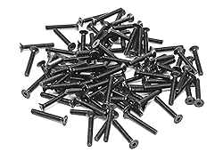 iexcell 100 Pcs M3 x 20mm Thread Pitch 0.5 mm Alloy