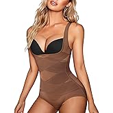 REYEOGO Shapewear Bodysuit for Women Tummy Control Butt Lifter Panty Hi-Waist Trainer Stomach Body Shaper Slimming Girdles