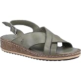 Hush Puppies Women's Elena Wedge Sandal, Olive, 7 UK