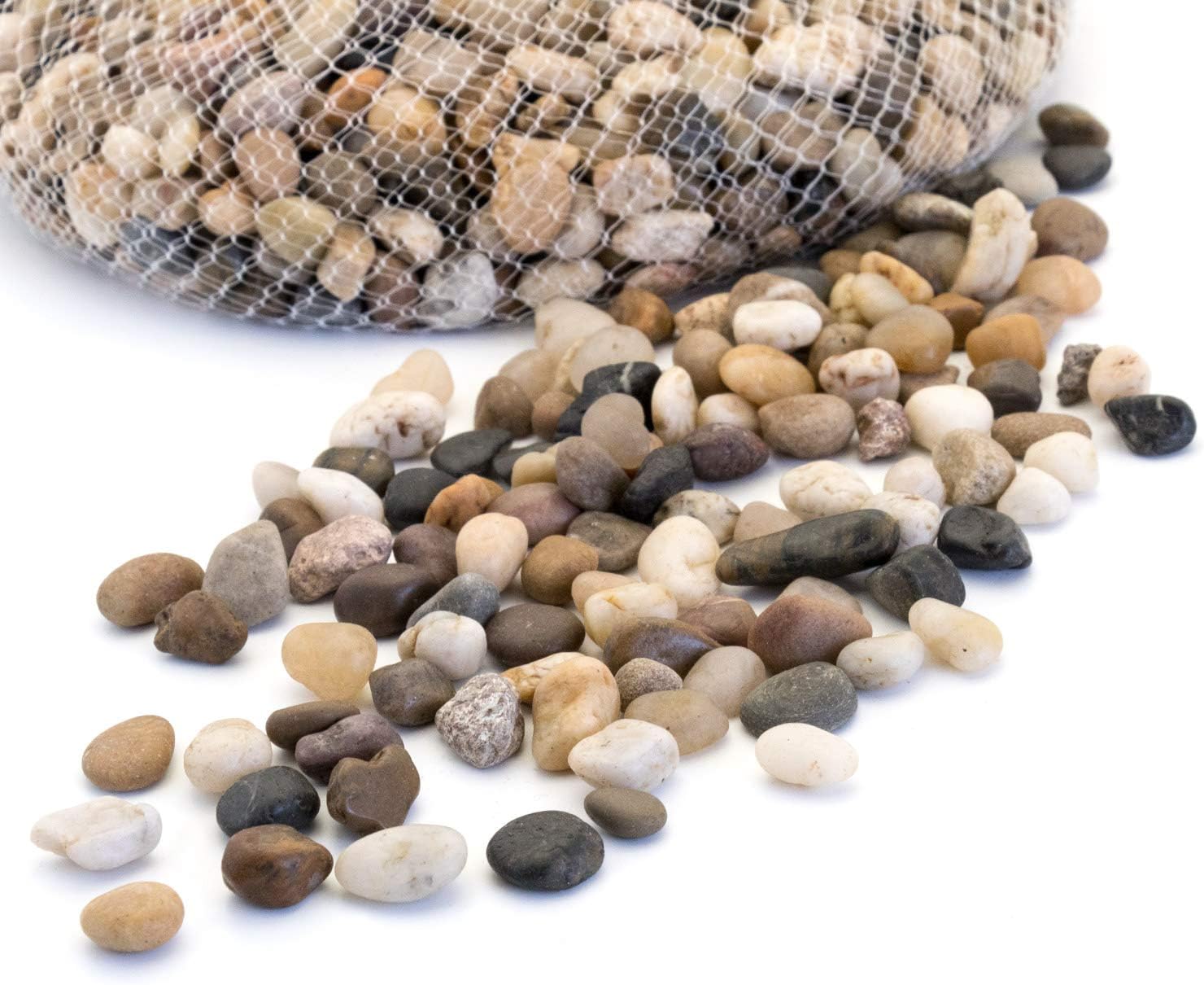 Hardscaping Materials - Royal Imports 5LBS River Rocks Decorative Ornamental Pebbles, Garden Landscaping Stones, Gravel Filler for Plants, Vases, Succulents, Home Decor, Aquariums, Crafting, Animal Habitat - Small Natural