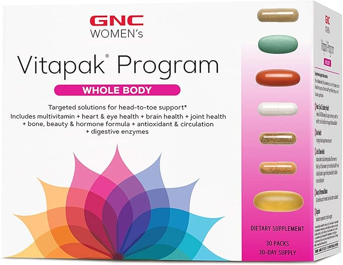 GNC Women's Vitapak Program Whole Body Health & Personal
