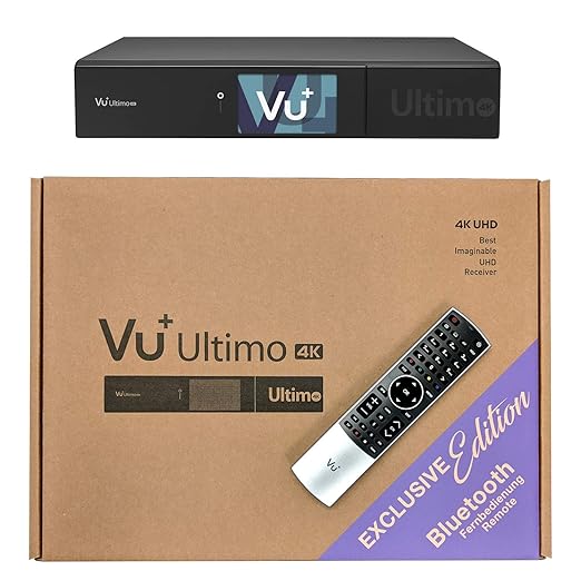 VU+ Ultimo 4K BT Edition 1x DVB-S2X FBC Twin Tuner PVR Ready Linux Receiver UHD 2160p