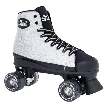 HUDORA Rollschuhe Roller Skates Silver Glamour, Gr. 36-42