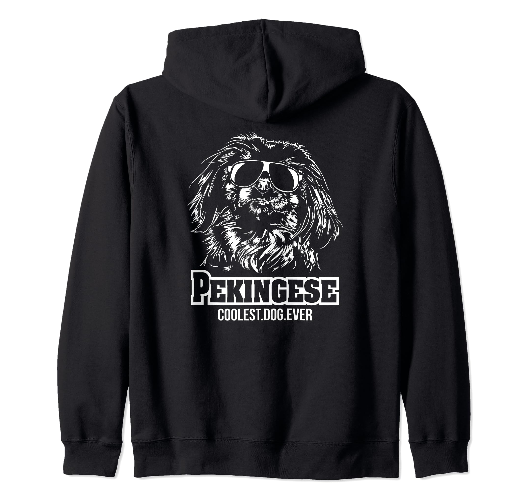 Funny Proud Pekingese coolest dog ever dog saying Zip Hoodie