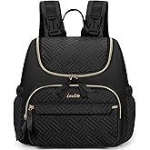 Large Capacity Diaper Bag Backpack, Travel Diaper Backpack with Stroller Strap, Washable Changing Pad - Black