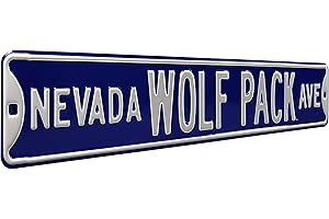 NCAA College Metal Wall Décor- Large, Heavy Duty Steel Street Sign by Authentic Street Signs
