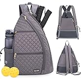 Sucipi Women's Pickleball Backpack - Quilted Crossbody Sling Bag for Tennis & Pickleball Paddle