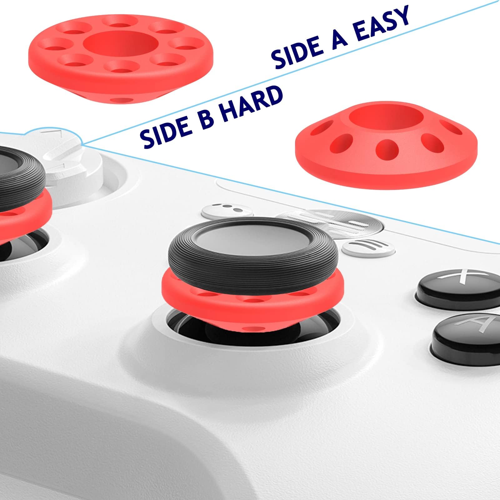 Aim Assist Motion Control Rings Compatible with PS5,PS4,Xbox One,Xbox360,Razer Wolverine V2,Switch Pro,Xbox Series X/S,Xbox Core,Xbox Elite 2 Core Controller Silicone Soft Precision Rings(18pcs)