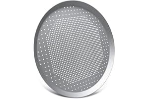 Pizza Pan with Holes, Beasea 13 Inch Aluminum Alloy Round Pizza Tray Pizza Crisper Pan Pizza Baking Tray Bakeware for Home Re
