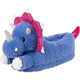 ARELUX Triceratops Animal Slippers Cotton Adult Unisex, Cute Novelty Dragon Baby Dino Critter House Shoes with Non-Slip Sole, Dinosaur Warm Fuzzy Lining for Indoor Outdoor Cosplay Party Gift