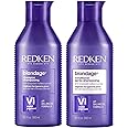 Redken Blondage Color Depositing Purple Shampoo and Conditioner Set For Blonde & Highlighted Hair - Neutralizes Brass & Moisturizes Hair With Pure Violet Pigments