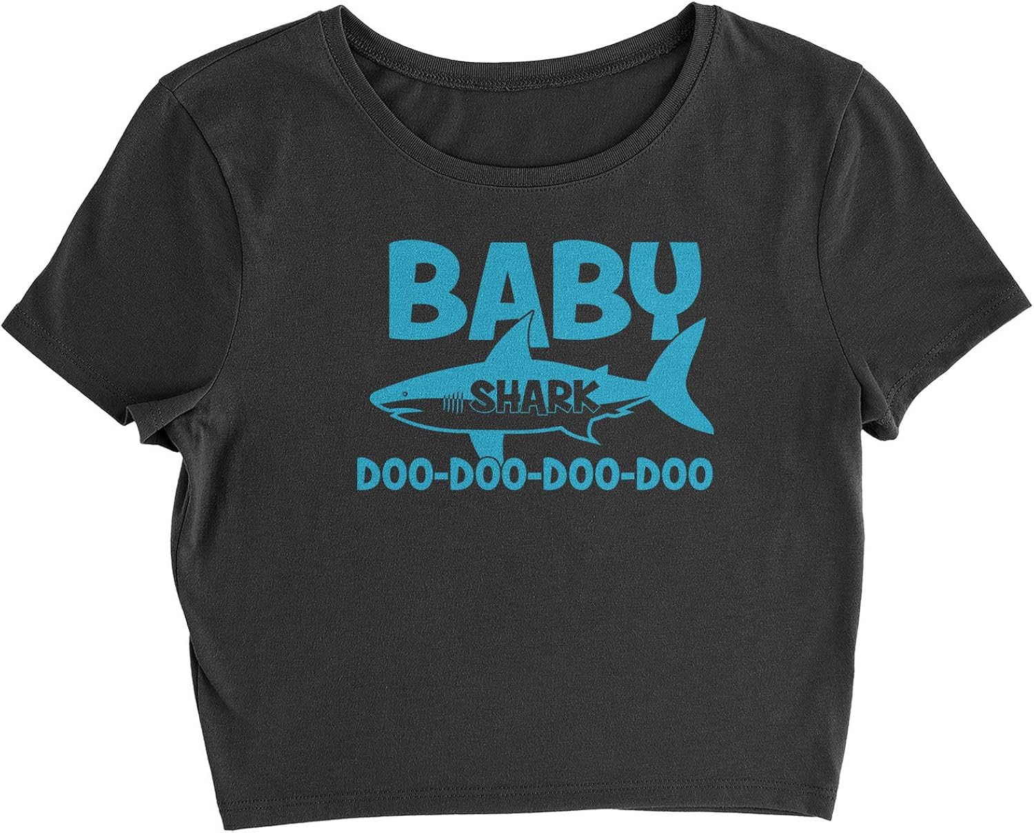 Motivated Culture Baby Shark Challenge Doo Doo Doo Womens Crop Top T-Shirt