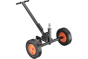 Heavy Duty Trailer Dolly - 1500 lbs,Carbon Steel Build,2-Inch Hitch Ball - 2-in-1 Trailer Mover for RV, Boat, Utility Trailer