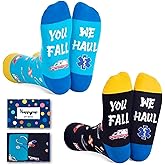 HAPPYPOP Doctors Gifts for Men Women - EMT Gifts Paramedic Gift Doctors Day EMS Week Socks