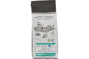 Earth's Choice, Organic Coffee, Swiss Water Decaf Whole Bean, 340g