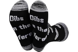 JXGZSO Funny Sport Themed Gifts 2 Pairs Referee Socks Dibs On The Referee Novelty Sport Socks