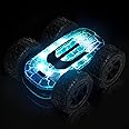 TRIPLEFINE Remote Control Car for Kids 8-12, 360°Rotating with 2 Batteries, Double-Sided RC Car Stunt Car Toy, 2.4Ghz Remote Control with LED Lights and Headlights