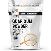 It's Just - Guar Gum, 8oz | Gluten-Free, Non-GMO, Plant-Based Thickener &amp; Binder, Thickens Cold Items, Keto Baking, Substitute Xanthan Gum