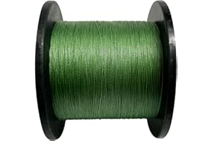XIGGA Braided Fishing Line 4 Strand Abrasion Resistant Braided Line 547/1094Yards Test for Salt-Water, 10-100 LB, Cost-Effective, Zero Stretch, Smaller Diameter for Extra Visibility, Variety Colors